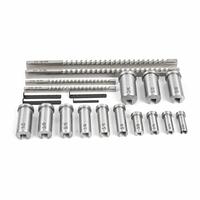 Jeu de broches à rainurer 22 pièces avec douilles et calibres pour outils industriels