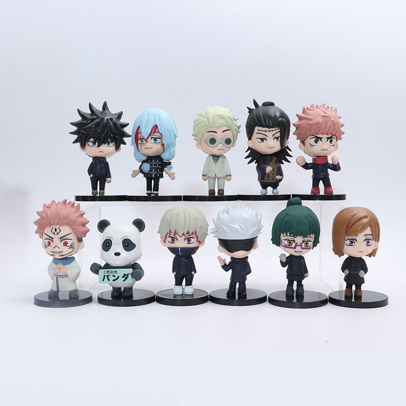 コミック・アニメ Anime Prize Figure Bulk Lot 11pcs Japan Wholesale 11pcs/set Japan Anime Cute Gojo Satoru Figurines
