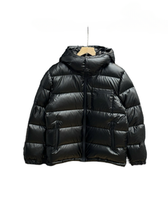 Chaqueta Corta con Capucha para Hombre |   Chaqueta Acolchada Beige/Negra, Abrigo de Invierno Cálido de Alta Calidad con Múltiples Bolsillos - Product Image 4