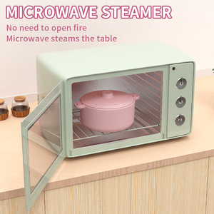 Silicone lò vi sóng hấp nồi Nồi với xử lý & nắp Hàn Quốc chịu nhiệt thực phẩm cấp Lò vi sóng Ramen container hấp bát - Product Image 6