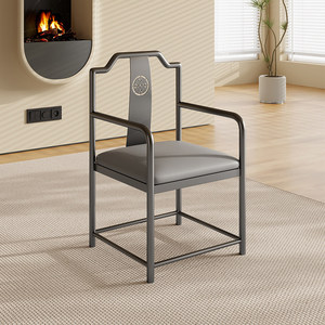 <span class=keywords><strong>Chaise</strong></span> de salle à manger en cuir de luxe de style italien, structure en métal, design moderne minimaliste, haut de gamme, pour la maison, le bureau, l'hôtel, meubles de salle à manger - Product Image 2