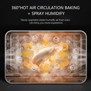 Oven Penggorengan Udara Uap 30L 1800W Grosir, 18 Preset, Kontrol Sentuh Digital, Oven Pemanggang Konveksi untuk Dapur Keluarga - Product Image 3