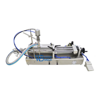 Machine de remplissage horizontale semi-automatique pneumatique en acier inoxydable pour liquides et pâtes, idéale pour les cosmétiques et les crèmes – Prix usine