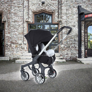 Cochecito de Bebé Plegable 4 en 1 con Marco de Aleación de Aluminio Ligero Personalizado, Capacidad de Carga de 15 kg, Portátil para Bebés de 0 a 3 Años - Product Image 3