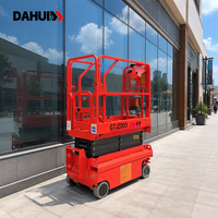 Plateforme élévatrice à ciseaux automotrice DAHUI 2026, élévateur hydraulique mobile, plateforme de travail aérien électrique, CE ISO, jambes pliables, hauteur maximale 4m