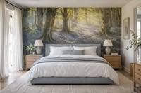 Papier peint mural 3D personnalisé avec cascade de forêt, paysage naturel pour salle de bain, spa, décoration de la maison