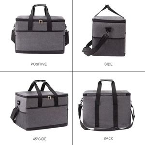 Bolsa Térmica para Alimentos, Personalizada al por Mayor, Aislada, Portátil, de Tela Oxford, a Prueba de Fugas, Impermeable, con Lámina de Aluminio, para Picnic - Product Image 5