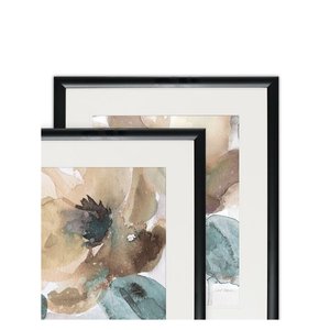 Set di Stampe Artistiche Personalizzate 'Poppy Acquerello' Paesaggio Marino Verticale in Due Pezzi su Carta - Product Image 3