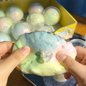 ASMR Crackle Mud Stress Ball, Handmade Waxy Bursting <b>Slime</b> Sensory <b>Toy</b>, Unique Crispy Texture Fidget Ball for Anxiety Relief - Product Image 3