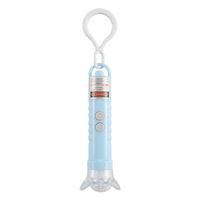 Mainan Laser Hewan Peliharaan 3-in-1 Portabel untuk Kucing Anjing, Desain Kartun Sederhana, Senter LED Genggam Mini Plastik, Daya Laser 5mW, Tersedia