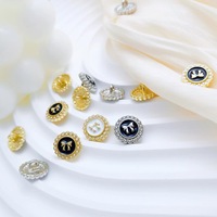 Boutons de couture en métal pour vêtements, boutons de chemise en perles rondes de 11mm, accessoires de décoration, offre spéciale