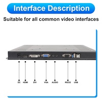 Écran tactile capacitif incurvé PCAP de 27 pouces pour machine de jeu, moniteur 4:3 vertical, armoire d'arcade à cadre ouvert USB, jeu d'adresse à monnayeur