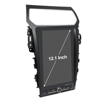 Radio Tesla Vertical con Pantalla Táctil IPS de 12.1 Pulgadas, Navegador GPS Android 14 para Ford Explorer 2014-2019, Reproductor para el Tablero del Automóvil