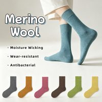 Chaussettes en laine mérinos pour l'extérieur, personnalisées, respirantes, anti-transpiration, chaudes, antibactériennes, résistantes à l'usure et rembourrées