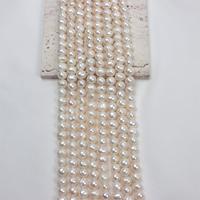 Collier de perles d'eau douce naturelles 8-9mm, forme pomme de terre, qualité AA/AAA, blanc crème, en vrac pour la création de bijoux noués, marque Odin