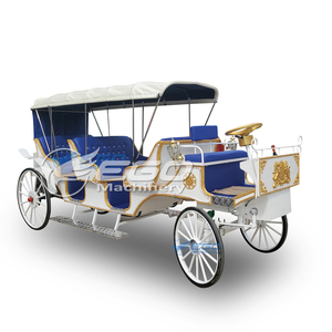 Magnifique calèche de luxe à 4 roues pour mariages, balades en calèche tirée par des chevaux pour les grands parcs et les excursions panoramiques - Product Image 5