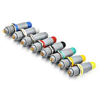 Connecteur médical circulaire mâle en plastique WAKEN série P, 5 broches, protection IP50/IP64, diamètre de câble 2,7-9,5 mm, prise
