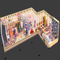 Château Ludique Compact Personnalisable en Aluminium de Haute Qualité, Aire de Jeu Intérieure à Haute Sécurité pour Usage Commercial 1-16
