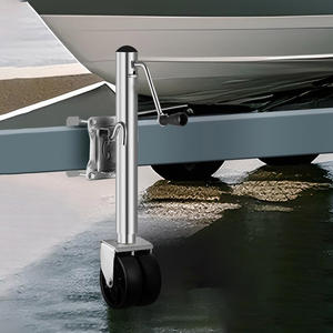 Подъемник для прицепа с двумя колесами, сверхмощный, грузоподъемность 2000 фунтов, поворотный подъемник для лодочного прицепа с вылетом 10 дюймов - Product Image 4