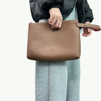 Usine Recommander Personnalisé Pochette En Cuir Grande Capacité Téléphone Mobile Sac Bracelet Sac avec Fermeture Éclair