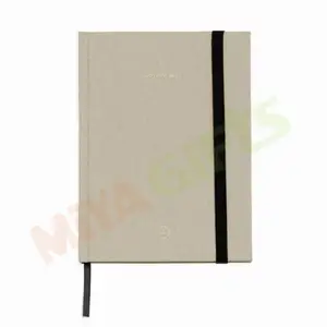 Foglio personalizzato logo in lino tessuto rilegato con copertina rigida journal A4 A5 A6 B5 B6 in bianco a righe rigate stampate taccuino