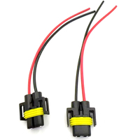 Autres accessoires d'éclairage de voiture H1 H7 H11 9005 9006 Connecteur mâle et femelle avec fil pour adaptateur d'ampoule de voiture Faisceau de câblage