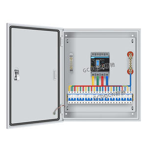 กล่องจ่ายไฟพลาสติก GCDOCN 380V 12 ช่องเสียบ IP54 สำหรับติดตั้งภายนอกอาคาร พร้อมระบบป้องกันไฟรั่ว - Product Image 1