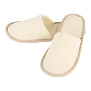 Aangepaste Wasbare 5 Sterren Hotel Badkamer Indoor Katoenen Slipper Eco-Vriendelijke Hotel Slippers