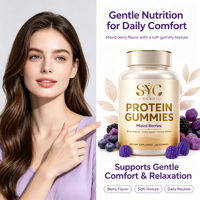 Gummies Protéinés SYC BIO aux Baies Mixtes – Formule de Soutien Quotidien au Bien-être – 60 Unités 180g – Fabrication Personnalisée Marque Privée