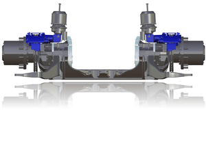 Motor de Eje Sincrónico Magnético de Calidad OEM, Carga Lateral de 13000 kg, para Autobús de 10M-18M, Potencia de 2X160KW - Product Image 2