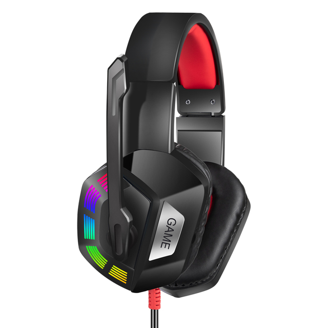 High Performance Gaming On-ear Headphones with Hanging Microphone Wired Over-ear Gaming Headsets with USB Connection