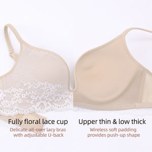 Haute qualité dentelle chaude Push up Sexy Girl 34 taille seins photos femmes soutien-gorge - Product Image 6