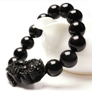 <span class=keywords><strong>Bracelet</strong></span> <span class=keywords><strong>Pixiu</strong></span> en pierre naturelle pour homme, 10 mm, 12 mm, 14 mm, 16 mm, œil de tigre, <span class=keywords><strong>obsidienne</strong></span> noire, perles Fengshui, <span class=keywords><strong>bracelet</strong></span> porte-bonheur <span class=keywords><strong>Pixiu</strong></span> pour homme - Product Image 5