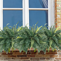 23 "Fougères artificielles de Boston 24 frondes fausse plante pour l'intérieur extérieur porche entrée ferme décor maison fausse plante de fougère