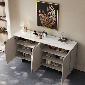 Credenza in Stile Italiano di Lusso Leggero con Lastra di Pietra, Mobile Moderno per Ingresso e <span class=keywords><strong>Soggiorno</strong></span> con Anta a Battente e 2 Ripiani - Product Image 5