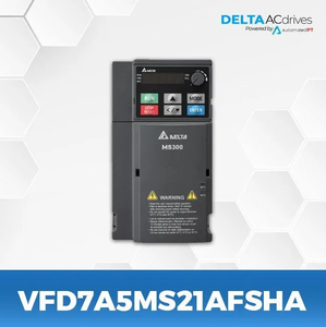 อินเวอร์เตอร์ Delta MS300 VFD7A5MS21AFSHA 200-240V 1 เฟส 1.5 กิโลวัตต์ 2 แรงม้า - Product Image 1