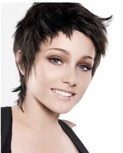 Pour les femmes en gros usine fournisseur meilleure perruque humaine brésilienne coupe pixie droite courte perruque Bob avec frange perruques de cheveux humains - Product Image 1