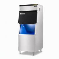 Machine à glaçons commerciale robuste, capacité de 188 kg par jour, refroidie par air et eau, pour restaurants, hôtels, exportation