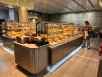 Vitrine en verre pour boulangerie, présentoirs à pain et gâteaux, vitrine de boulangerie personnalisée pour magasin de détail