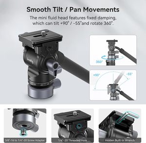 Base de Nivelación para Trípode de Video Profesional <span class=keywords><strong>SmallRig</strong></span> CT190 de 72 Pulgadas, Conversión a Monopié, para Viajes, Vlogs y Video, 8.8 - Product Image 6