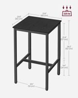 Nouveau design rustique longue haute industrielle vintage restaurant cuisine dalle de bois carré bar table meubles pour la maison