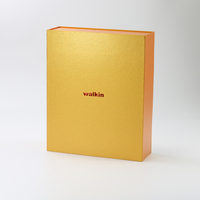 Caja de Regalo Magnética Rígida de Lujo para Botellas de Vino y Whisky, Embalaje para Sushi y Alimentos para Bebés, Reciclable, con Laminación Mate y Recubrimiento UV
