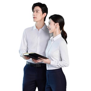 Professional Shirts Unisex Workwear Short Sleeve Solid Color Anti-Wrinkle Business Formal Wear Hotel 4S Shop Uniforms - Product Image 5