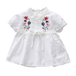 Robe élégante et magnifique pour bébé et enfant en bas âge avec broderie raffinée – Tenue de fête confortable et mignonne pour filles - Product Image 4