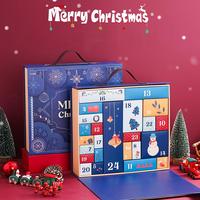 Calendario de Adviento Navideño, Caja Sorpresa de 24 Días, Caja de Regalo Plegable, Caja de Embalaje Vacía, Caja Navideña, Fabricante Mayorista