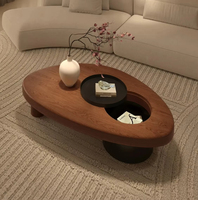 Table basse moderne en bois massif, écologique, durable, salon, maison, forme spéciale, nouvelle, simple