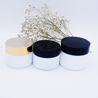 Pot en verre blanc 2oz pour emballage cosmétique, vente en gros