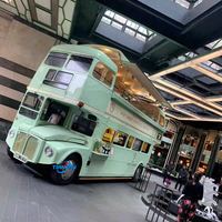 Bus personnalisé à deux étages Boîte mobile électrique multifonctionnelle Camion-restaurant de bar Cuisine entièrement équipée Café-bar Remorque alimentaire