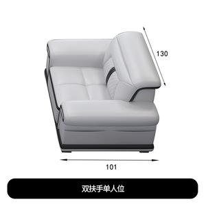 Sofá de Esquina Moderno en Forma de L, Reclinable, de Cuero, con <span class=keywords><strong>Chaise</strong></span> <span class=keywords><strong>Longue</strong></span>, Otomana y Mesa Lateral para Sala de Estar Familiar <span class=keywords><strong>Grande</strong></span> - Product Image 6