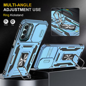 Funda de teléfono con soporte de anillo magnético con protector de cámara de ventana deslizante para Motorola <span class=keywords><strong>Moto</strong></span> G53/EDGE 30 Ultra 5G EDGE 40 funda móvil - Product Image 3